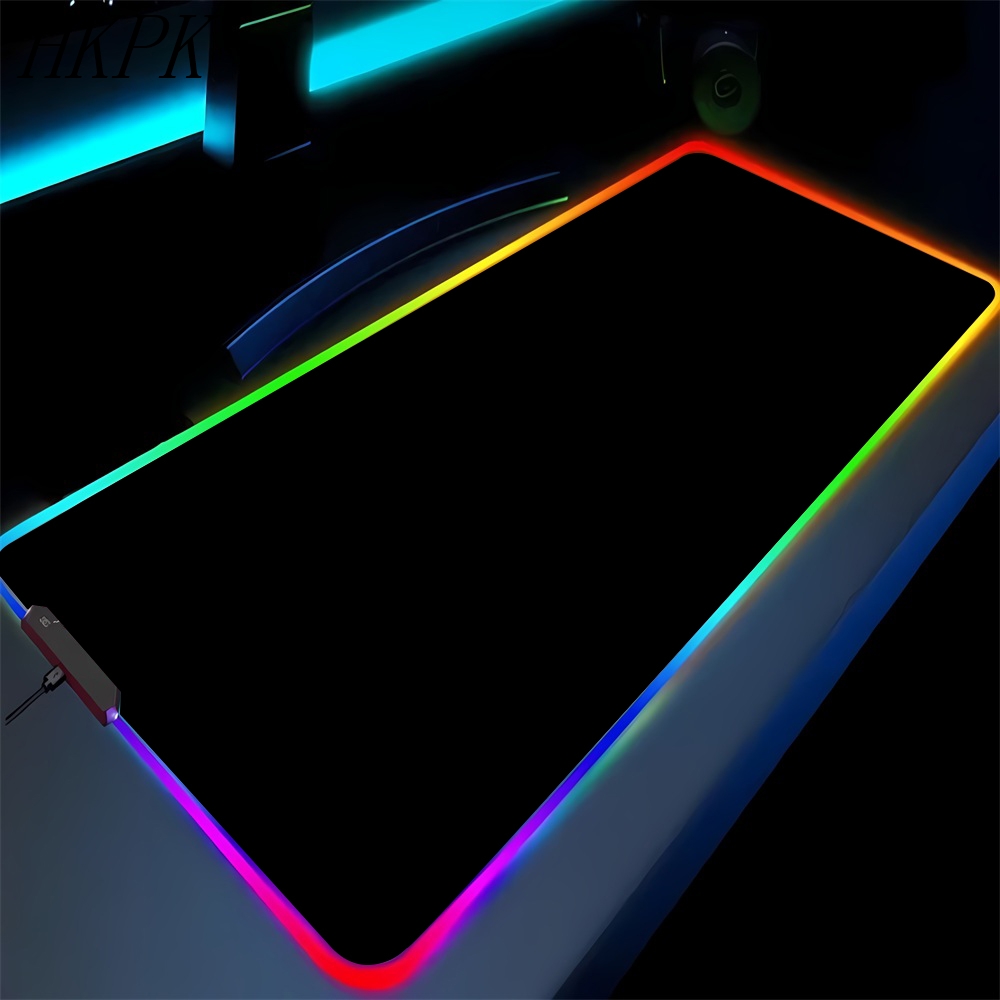 Rgb Keyboard Wrist Rest - Saf siyah RGB kaymaz oyun Mouse