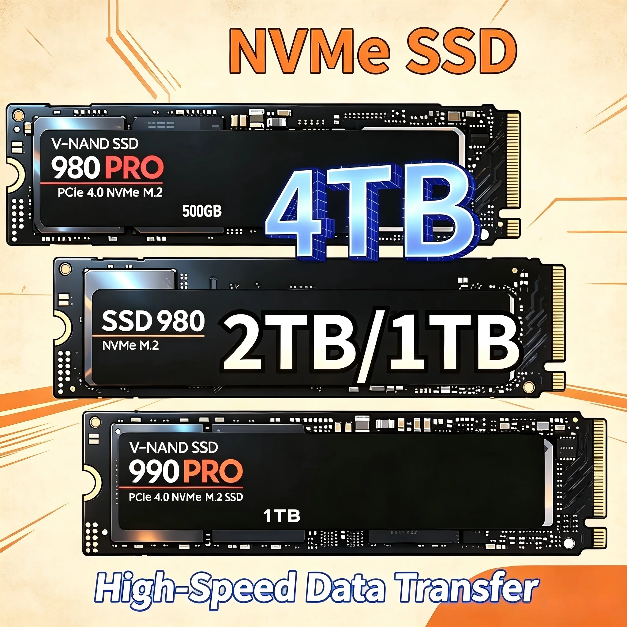 Pc Gaming Second - Orijinal 980Pro 990Pro M.2 NVMe SSD