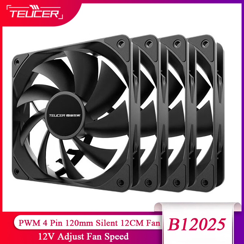 Pc Case Fan - TEUCER PC bilgisayar kasası Fanı PWM
