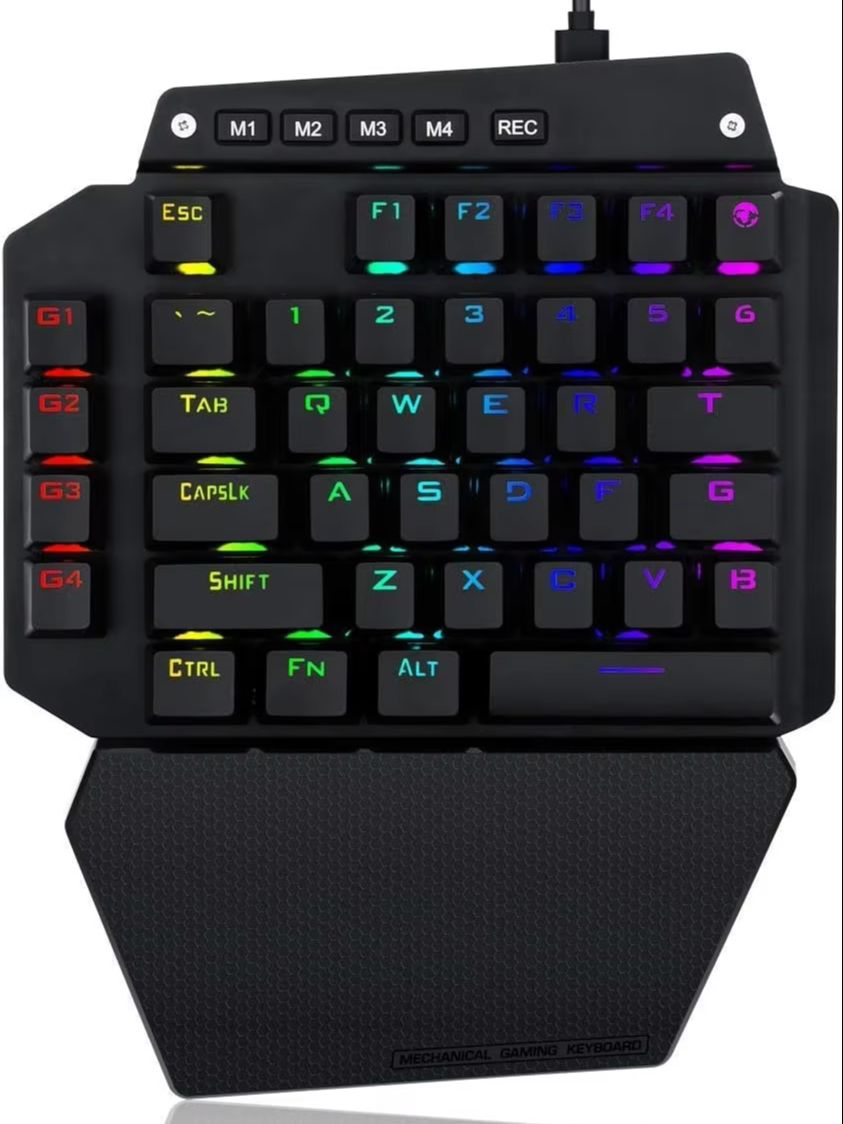 Rgb Keyboard Wrist Rest - HUO JI Tek Elle Mekanik Oyun