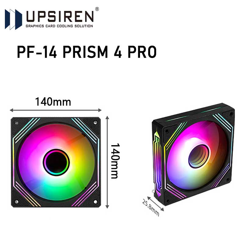 Pc Case Fan - UPSIREN PF-14 PRISM 4PRO Bilgisayar Kasası