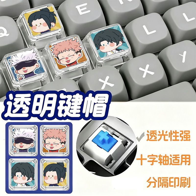 Jujutsu Kaisen chibi çizgi fil - Mechanical Keyboard incelemesi ve fiyatı