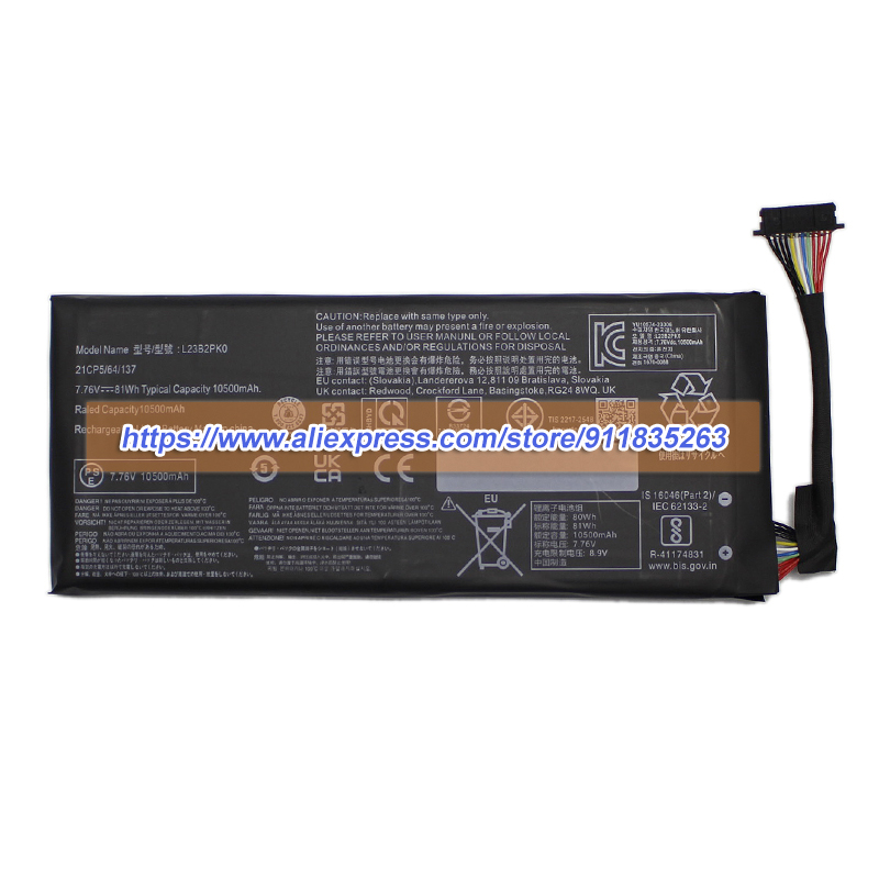 Yeni L23B2PK0 Pil 7.76V 10500m - Pc Gaming Lenovo Legion incelemesi ve fiyatı